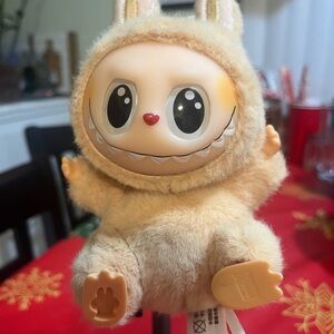 Charming Cream Plush Bunny Toy